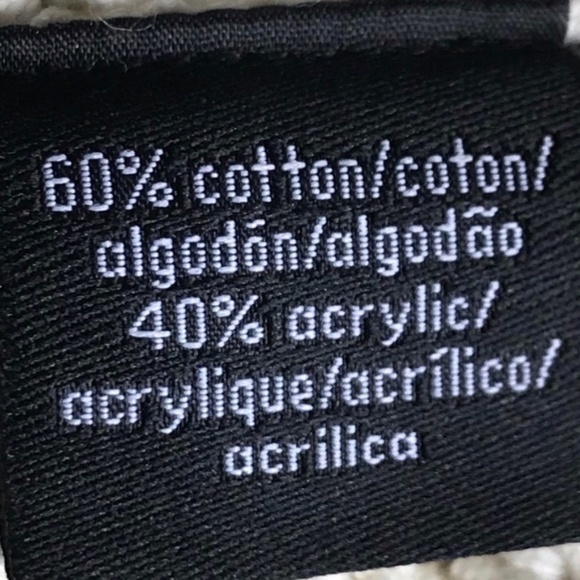 Calvin Klein Jeans Cream Boho Fringe Poncho - Picture 8 of 10